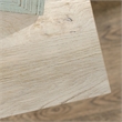 Sauder Costa Engineered Wood Library with Hutch in Chalked Chestnut Finish