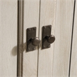 Sauder Costa Engineered Wood Library with Hutch in Chalked Chestnut Finish