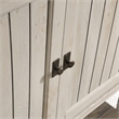 Sauder Costa Engineered Wood Library with Hutch in Chalked Chestnut Finish
