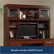 Sauder Heritage Hill Engineered Wood Desk with Hutch in Classic Cherry Finish
