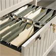 Sauder Costa Engineered Wood Lateral File with Hutch in Chalked Chestnut Finish