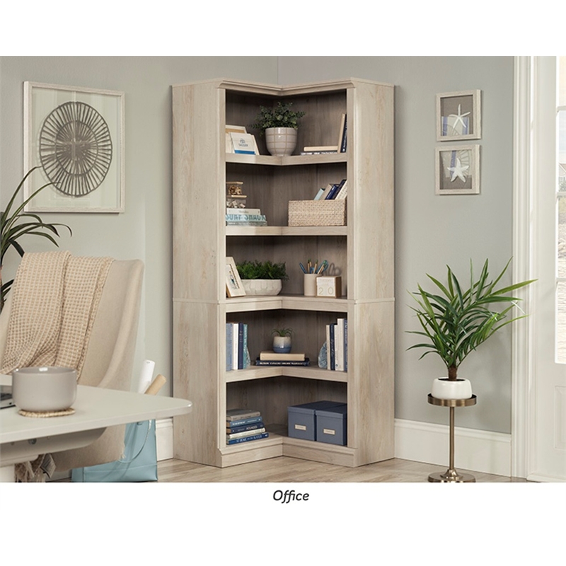 Sauder Miscellaneous Storage Engineered Wood Bookcase in Chalked Chestnut