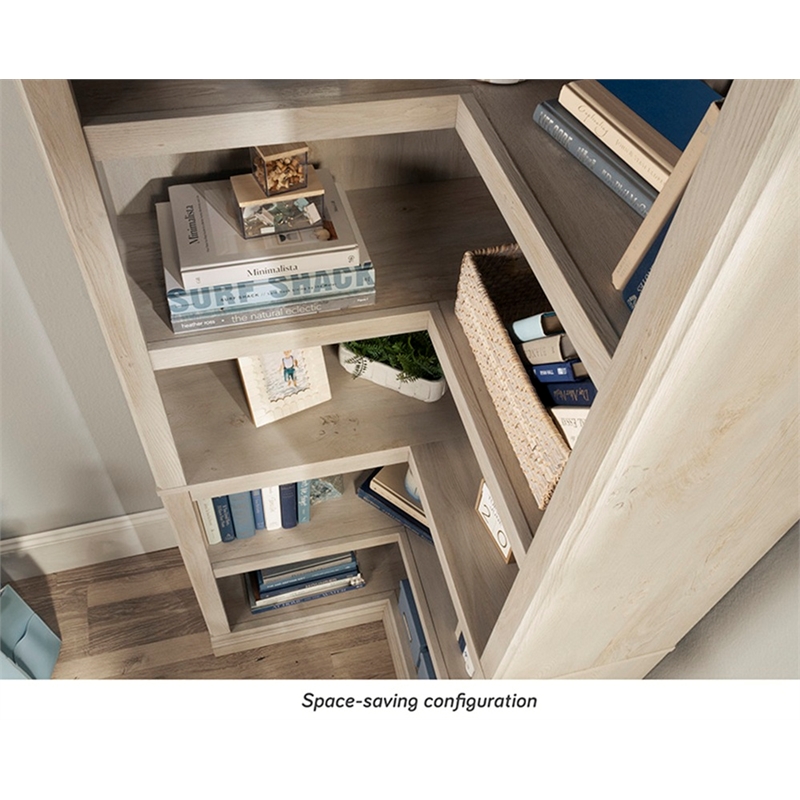 Sauder Miscellaneous Storage Engineered Wood Bookcase in Chalked Chestnut