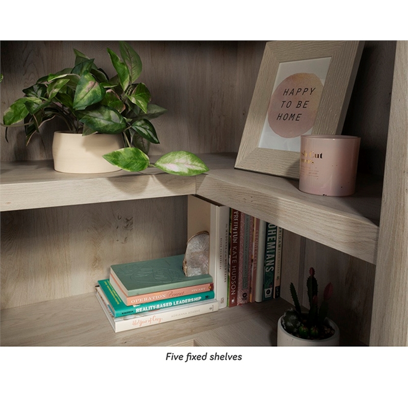 Sauder Miscellaneous Storage Engineered Wood Bookcase in Chalked Chestnut