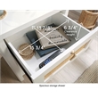 Sauder Isabella Isle Engineered Wood Bedroom Nightstand in White
