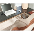 Sauder Newberry Lane Engineered Wood L-Shaped Desk in Khaki Pine