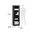 Sauder Miscellaneous Storage Engineered Wood Cabinet in Raven Oak