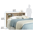 Sauder River Ranch Engineered Wood Headboard in Harvest Walnut