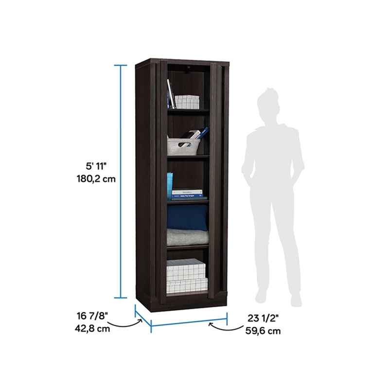 Sauder Merton Hall Storage Engineered Wood Cabinet in Dakota Oak