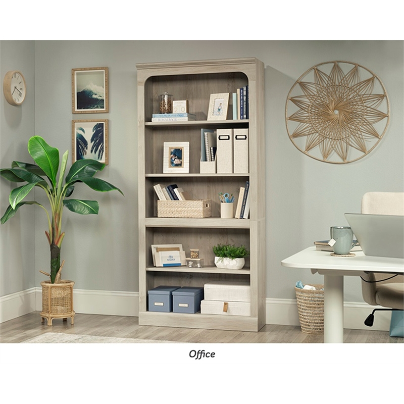 Sauder Miscellaneous Storage Engineered Wood Bookcase in Chalked Chestnut