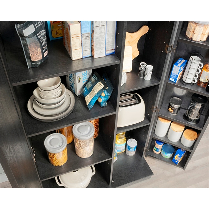 Sauder HomePlus Storage Engineered Wood Cabinet in Raven Oak