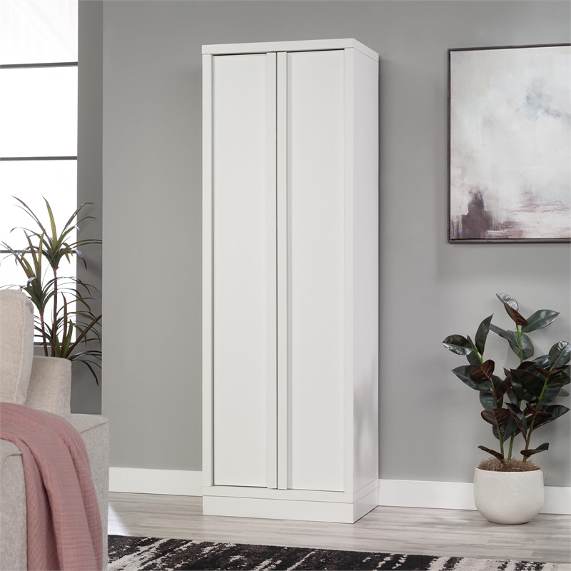 Sauder Merton Hall Storage Cabinet White finish