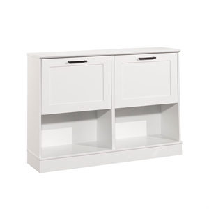 Sauder HomePlus Storage Shoe Cabinet White Finish