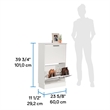 Sauder HomePlus Storage Shoe Cabinet White finish