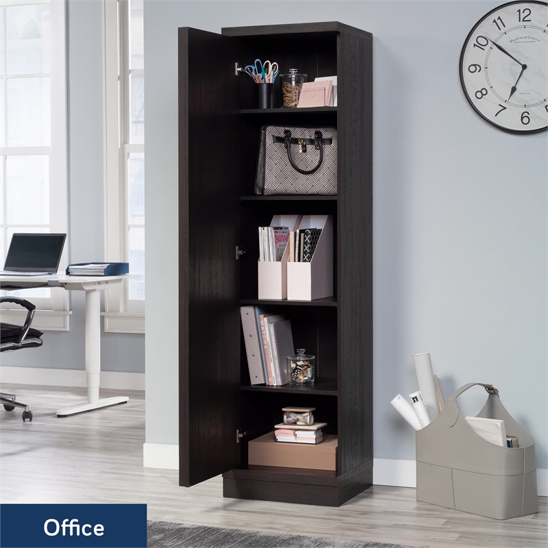 Sauder Merton Hall Storage Cabinet Dakota Oak finish