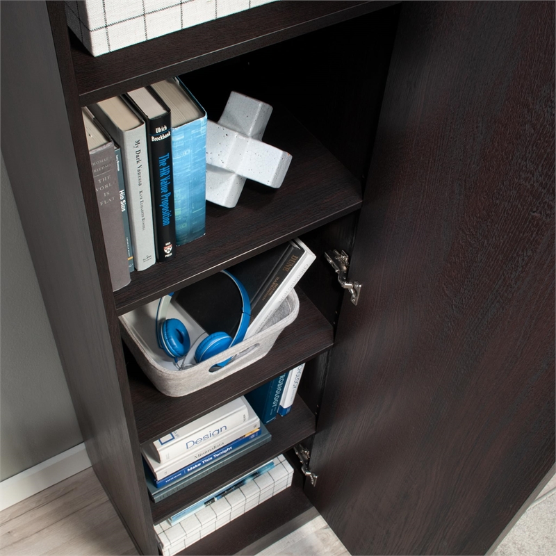 Sauder Merton Hall Storage Cabinet Dakota Oak finish