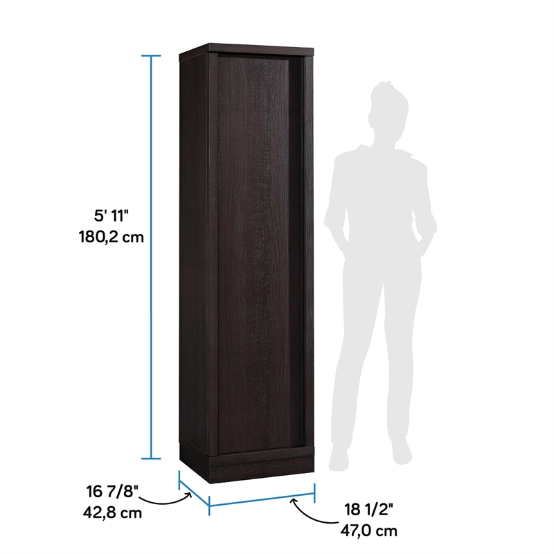 Sauder Merton Hall Storage Cabinet Dakota Oak finish