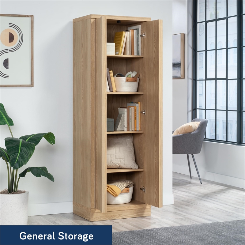 Sauder Merton Hall Storage Cabinet Harmony Ash finish