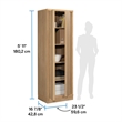 Sauder Merton Hall Storage Cabinet Harmony Ash finish