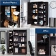 Sauder Merton Hall Storage Cabinet Dakota Oak Finish