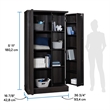 Sauder Merton Hall Storage Cabinet Dakota Oak Finish