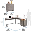 Sauder Tremont Row Office Bundle Mystic Oak Finish