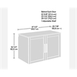 Sauder GarageCore Storage Bundle in White finish