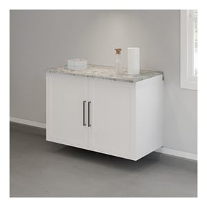 Sauder GarageCore Storage Bundle in White finish