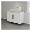 Sauder GarageCore Storage Bundle in White finish