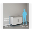 Sauder GarageCore Storage Bundle in White finish