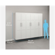 Sauder GarageCore Storage Bundle in White finish