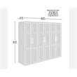 Sauder GarageCore Storage Bundle in White finish