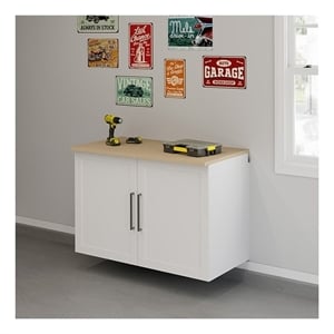 Sauder GarageCore Storage Bundle in White finish