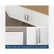 Sauder GarageCore Storage Bundle in White finish