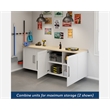 Sauder GarageCore Storage Bundle in White finish