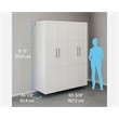 Sauder GarageCore Storage Bundle in White finish