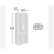 Sauder GarageCore Storage Bundle in White Finish