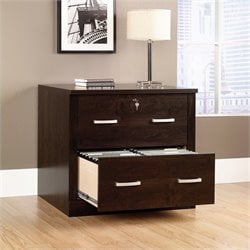 Sauder Office Port File Dark Alder Filing Cabinet