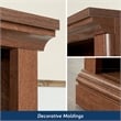 Sauder Select Engineered Wood 5 Shelf Bookcase in Oiled Oak