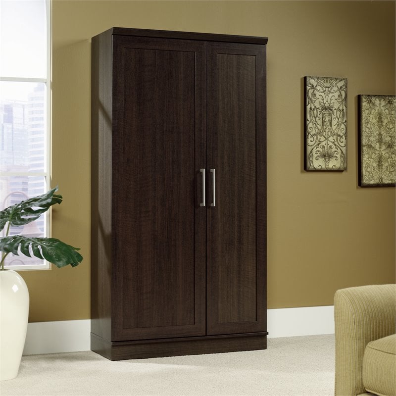 Sauder HomePlus Engineered Wood Storage Cabinet in Dakota Oak