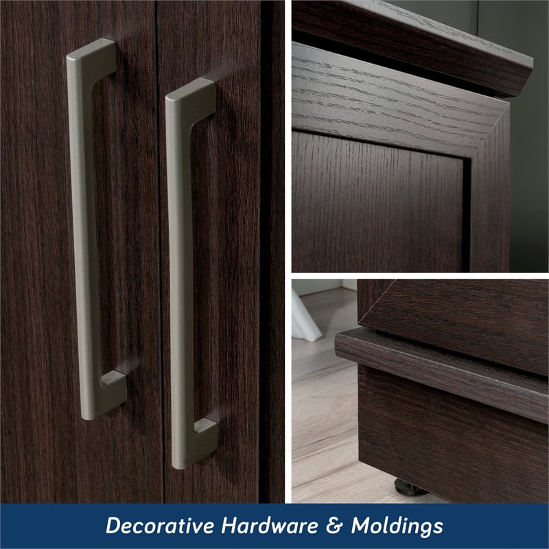 Sauder HomePlus Engineered Wood Storage Cabinet in Dakota Oak