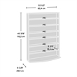 Sauder Engineered Wood Multimedia Storage Tower in Cinnamon Cherry