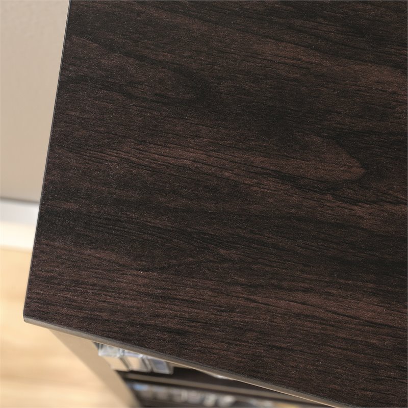 Sauder Engineered Wood Multimedia Storage Tower in Cinnamon Cherry