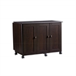Sauder Select Engineered Wood Craft Sewing Cart in Cinnamon Cherry