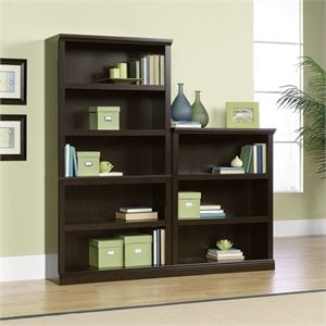 Sauder Select Wall Bookcase in Jamocha Wood