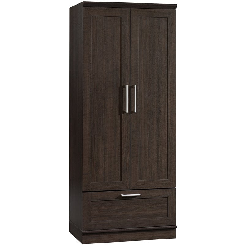 Sauder HomePlus Engineered Wood Wardrobe Armoire in Dakota Oak Finish