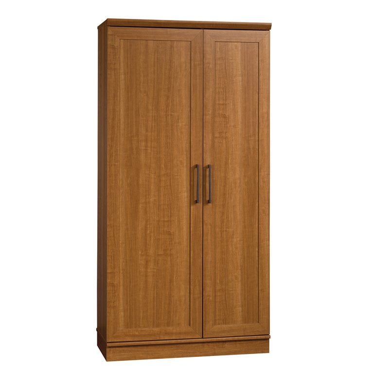Sauder Homeplus Engineered Wood Storage Cabinet in Sienna Oak Finish