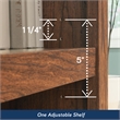 Sauder Select Engineered Wood 2 Shelf Bookcase in Washington Cherry