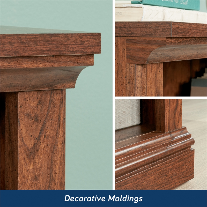 Sauder Select Engineered Wood 2 Shelf Bookcase in Washington Cherry