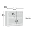 Sauder Select Engineered Wood 2 Shelf Bookcase in Washington Cherry